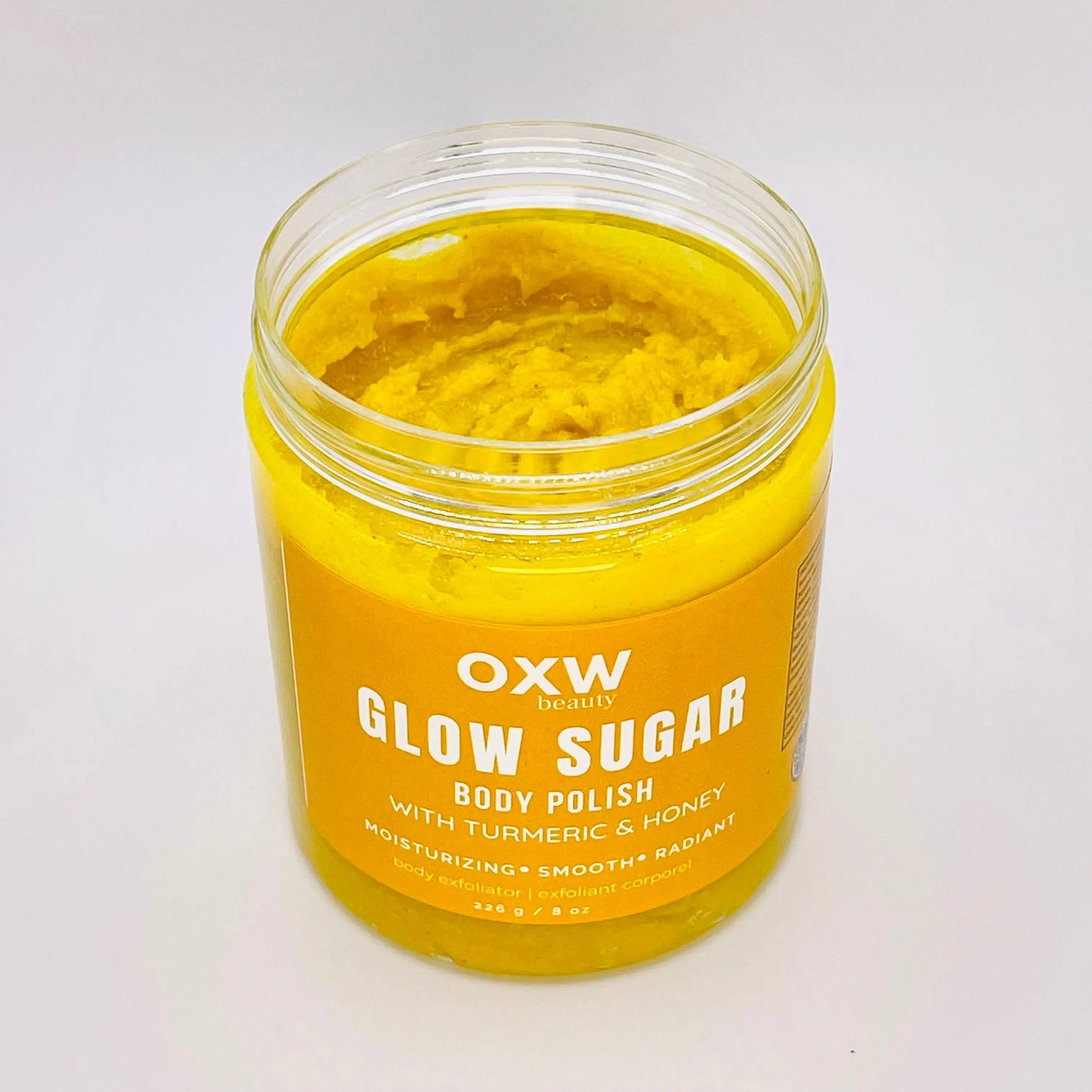 Glow Sugar Turmeric Honey Body Scrub - OXW Beauty