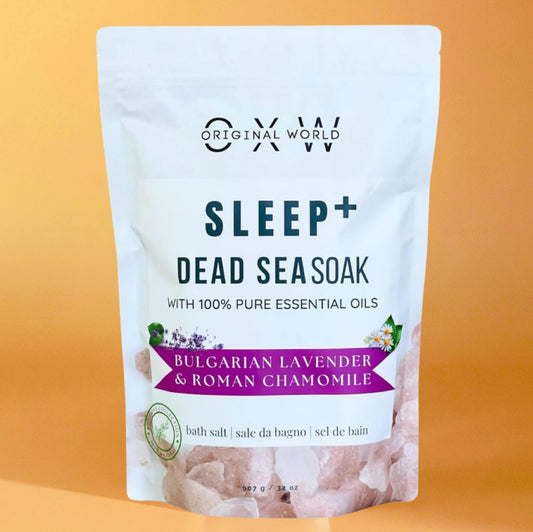 Sleep+ Dead Sea and Epsom Salt Infused with Lavender and Chamomile Essential Oils - OXW Beauty