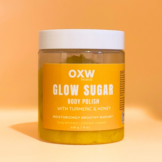 Glow Sugar Turmeric & Honey Body Scrub - OXW Beauty
