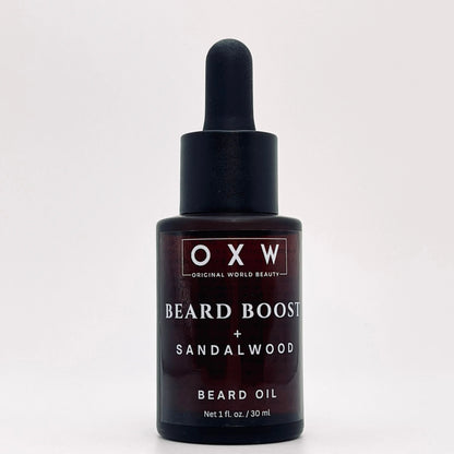 Beard Boost + Sandalwood - Beard Oil - OXW Beauty