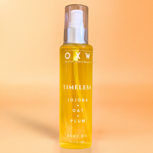 Timeless Body Oil with Jojoba Oil, Oat Oil & Organic Plum Oil For Body & Hair - OXW Beauty